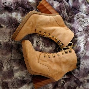 Suede Tan Boots